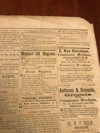 REPUBLICAN BANNER Newspaper. Volume 4, Number 10. Salisbury, North Carolina, Tuesday, August 19, 1856.