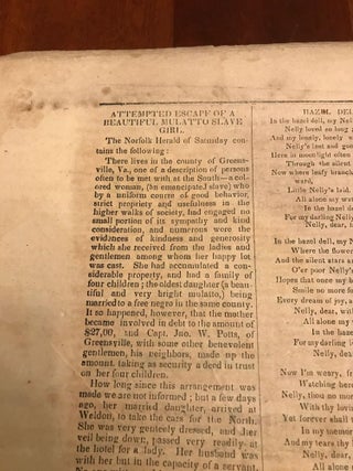 REPUBLICAN BANNER Newspaper. Volume 4, Number 10. Salisbury, North Carolina, Tuesday, August 19, 1856.
