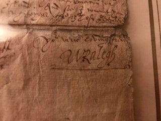 Sir Walter Raleigh ALS Handwritten Signed Letter, Jersey Governor, December 1601