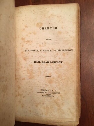 Sammelband of 23 North Carolina History Pamphlets, 1831-1841, including topics including Railroads, Schools and the Mecklenburg Declaration of Independence.