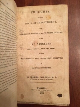 Sammelband of 23 North Carolina History Pamphlets, 1831-1841, including topics including Railroads, Schools and the Mecklenburg Declaration of Independence.
