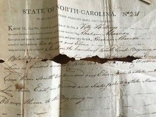 1799 Iredell County North Carolina Land Grant SIGNED by Governor William DAVIE