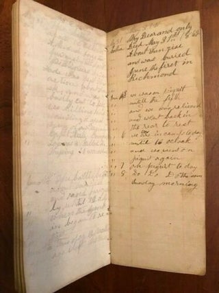 Handwritten CONFEDERATE Civil War Diary of Pvt. John G. McCall, 22nd North Carolina Infantry Regiment, Company B, "McDowell Rifles"