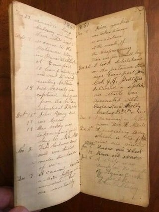 Handwritten CONFEDERATE Civil War Diary of Pvt. John G. McCall, 22nd North Carolina Infantry Regiment, Company B, "McDowell Rifles"