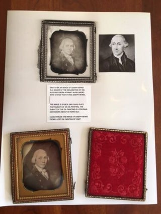 Item #100054 Possible Lost Image of North Carolina Declaration of Independence Signer JOSEPH HEWES