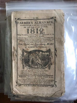 The Farmer's Almanack: The Old Farmer's Almanac (1812-1899), No. 20-107. (Consecutive Run of 88 issues)