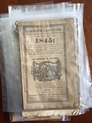 The Farmer's Almanack: The Old Farmer's Almanac (1812-1899), No. 20-107. (Consecutive Run of 88 issues)