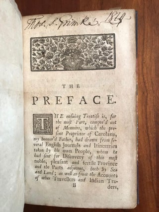 A Description of the English Province of Carolana.