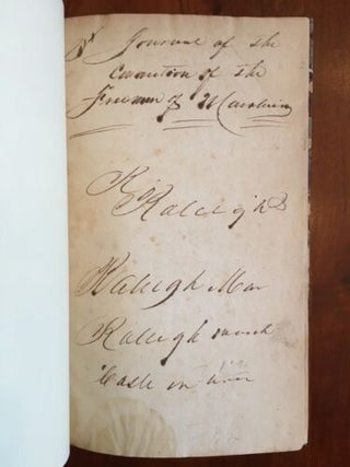 Journal of the convention, called by the freemen of North-Carolina, to amend the constitution of the state, which assembled in the city of Raleigh, on the 4th of June, 1835, and continued in session until the 11th day of July thereafter.