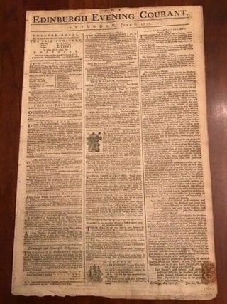 Item #100095 1776 Revolutionary War Edinburgh Newspaper G. WASHINGTON Boston Battle Accounts