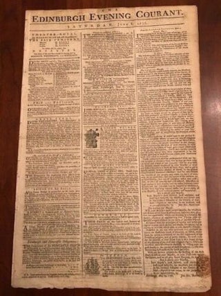 Item #100095 1776 Revolutionary War Edinburgh Newspaper G. WASHINGTON Boston Battle Accounts