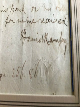 David Ramsay (Charleston, SOUTH CAROLINA Physician & Historian) Promissory Note SIGNED One Month Before His Death.