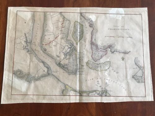 Item #100117 1807 "Siege de Charlestown" (John Marshall), Charleston South Carolina Revolutionary War Map. John Marshall.