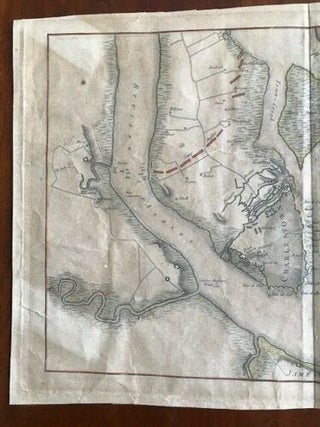 1807 "Siege de Charlestown" (John Marshall), Charleston South Carolina Revolutionary War Map