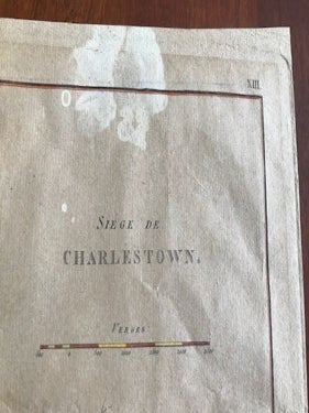 1807 "Siege de Charlestown" (John Marshall), Charleston South Carolina Revolutionary War Map