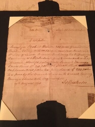 1778 North Carolina Duplin County Land Grant, SIGNED by Richard Caswell, 1st Governor of North Carolina