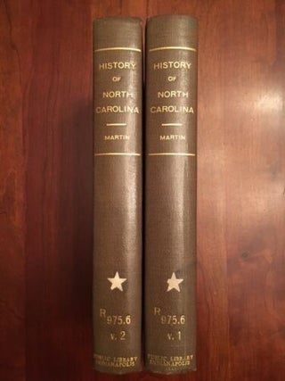 Item #100179 History of North-Carolina From The Earliest Period. Complete Two Volume Set....