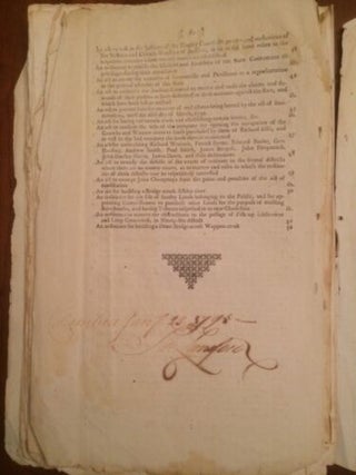 Acts, ordinances, and resolves, of the General Assembly of the state of South-Carolina, passed in March, 1789. SIGNED by SC Revolutionary War Captain Swanson Lunsford