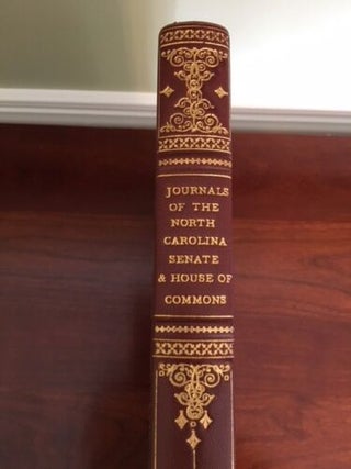Journal of the House of Commons. State of North Carolina, together with, Journal of the Senate. State of North Carolina