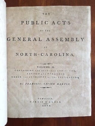 The Public Acts of the General Assembly of North Carolina. Volume II.