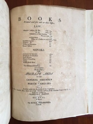 The Public Acts of the General Assembly of North Carolina. Volume II.