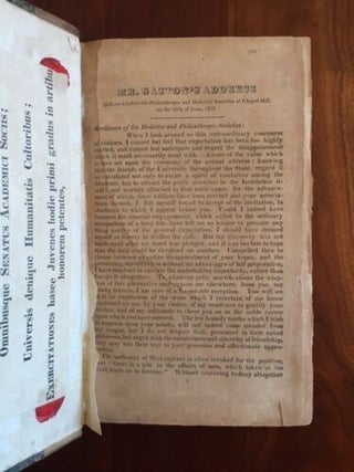 Sammelband of 21 North Carolina University History Pamphlets, 1832-1841