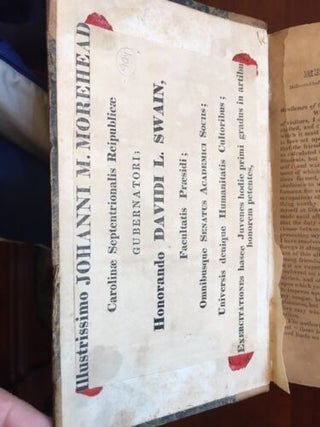 Sammelband of 21 North Carolina University History Pamphlets, 1832-1841