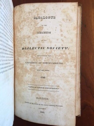 Sammelband of 21 North Carolina University History Pamphlets, 1832-1841