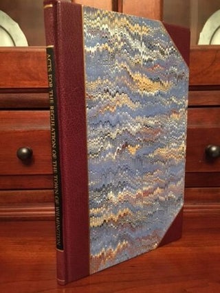 Item #100244 Acts for the Regulation of the Town of Wilmington (N.C