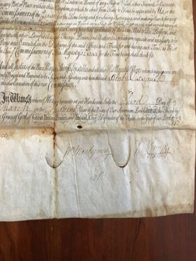 1773 King George III Commission, Henry Sixsmith, Boatman, Kingdom IRELAND Vellum