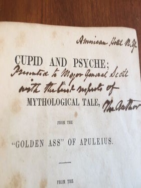 Cupid and Psyche; a Mythological Tale, from the "Golden Ass" of Apuleius.