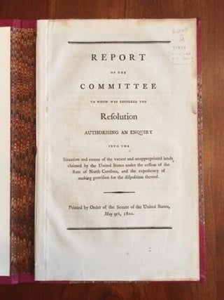 Item #100267 Report of the committee to whom was referred the resolution authorising an enquiry...
