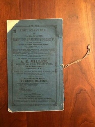 Miller's Planters' & Merchants' Almanac for the Year of Our Lord 1860.