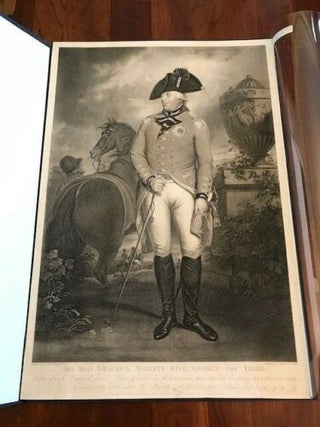 Item #100302 Large Engraving of King George III by Benjamin Smith ca. 1804, England UK