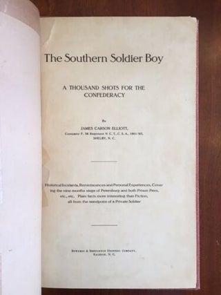 The Southern Soldier Boy: A Thousand Shots for the Confederacy