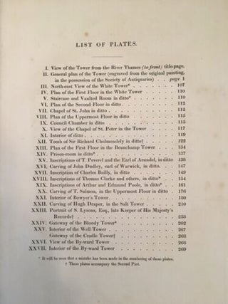 The History and Antiquities of the Tower of London : with memoirs of royal and distinguished persons, deduced from records, state-papers, and manuscripts, and from other original and authentic sources