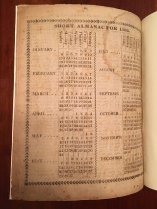Blum's farmers' and planters' almanac, for the year 1863: being the third after bissextile or leap year, containing 365 days.