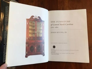 The Furniture of Coastal North Carolina, 1700-1820