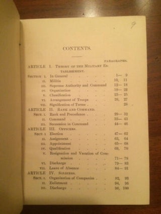 Regulations for the North Carolina State Guard.