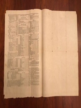 1867 Lynchburg VIRGINIA Merchants Wholesale Price Sheet, Reconstruction Era