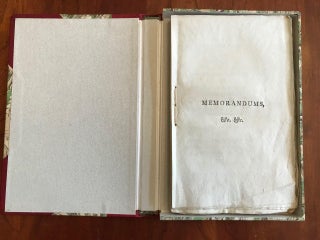 MEMORANDUMS, &c. &c. RESPECTING THE UNPRECEDENTED TREATMENT WHICH THE ARMY HAVE MET WITH RESPECTING PLUNDER TAKEN AFTER A SIEGE, AND OF WHICH PLUNDER THE NAVY SERVING WITH THE ARMY DIVIDED THEIR MORE THAN AMPLE SHARE, NOW FOURTEEN YEARS SINCE
