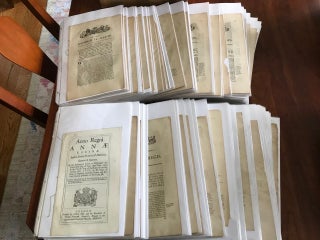 Item #100628 1705-1846 Original Acts of Parliament relating to IRELAND (Lot of 590). Acts of...