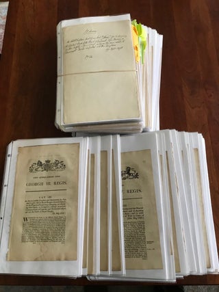 Item #100629 Original Acts of Parliament relating to Scotland (Lot of 172). Acts of Parliament