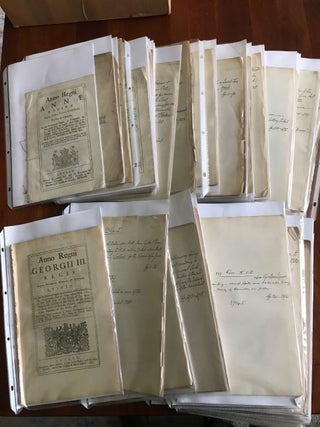 Item #100633 Original Acts of Parliament relating to Government Funding & Finance (Lot of 284)....