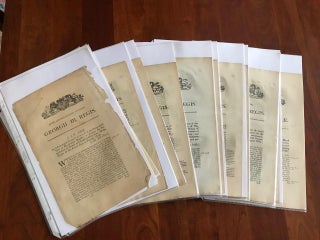 Item #100635 1741-1846 Original Acts of Parliament re: FOREIGN COUNTRIES (Lot of 19). Acts of...