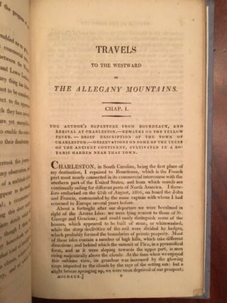 Travels to the Westward of the Allegany Mountains in the States of the Ohio, Kentucky, and Tennessee.
