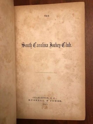 The South Carolina Jockey Club