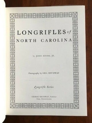 Longrifles of North Carolina (Longrifle Series)