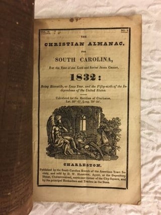 Item #100741 The Christian Almanac, For South Carolina, For the Year of Our Lord and Savior Jesus...