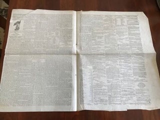 1864 North Carolina Times CIVIL WAR Newspaper expressing Support of LINCOLN, New Bern
